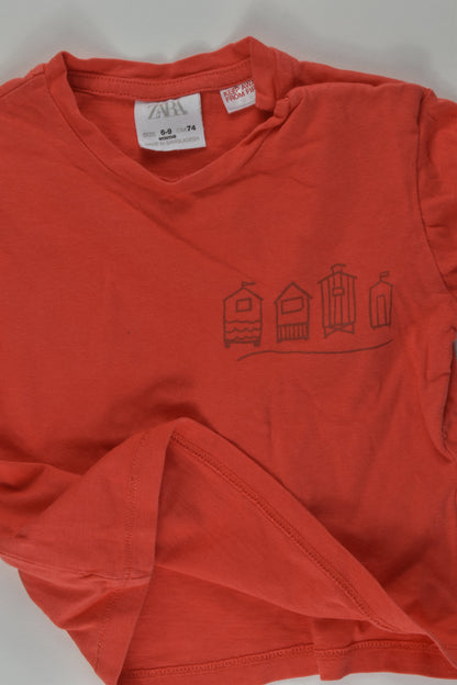 Zara Size 0 'Surf Staff & Supplies' T-shirt