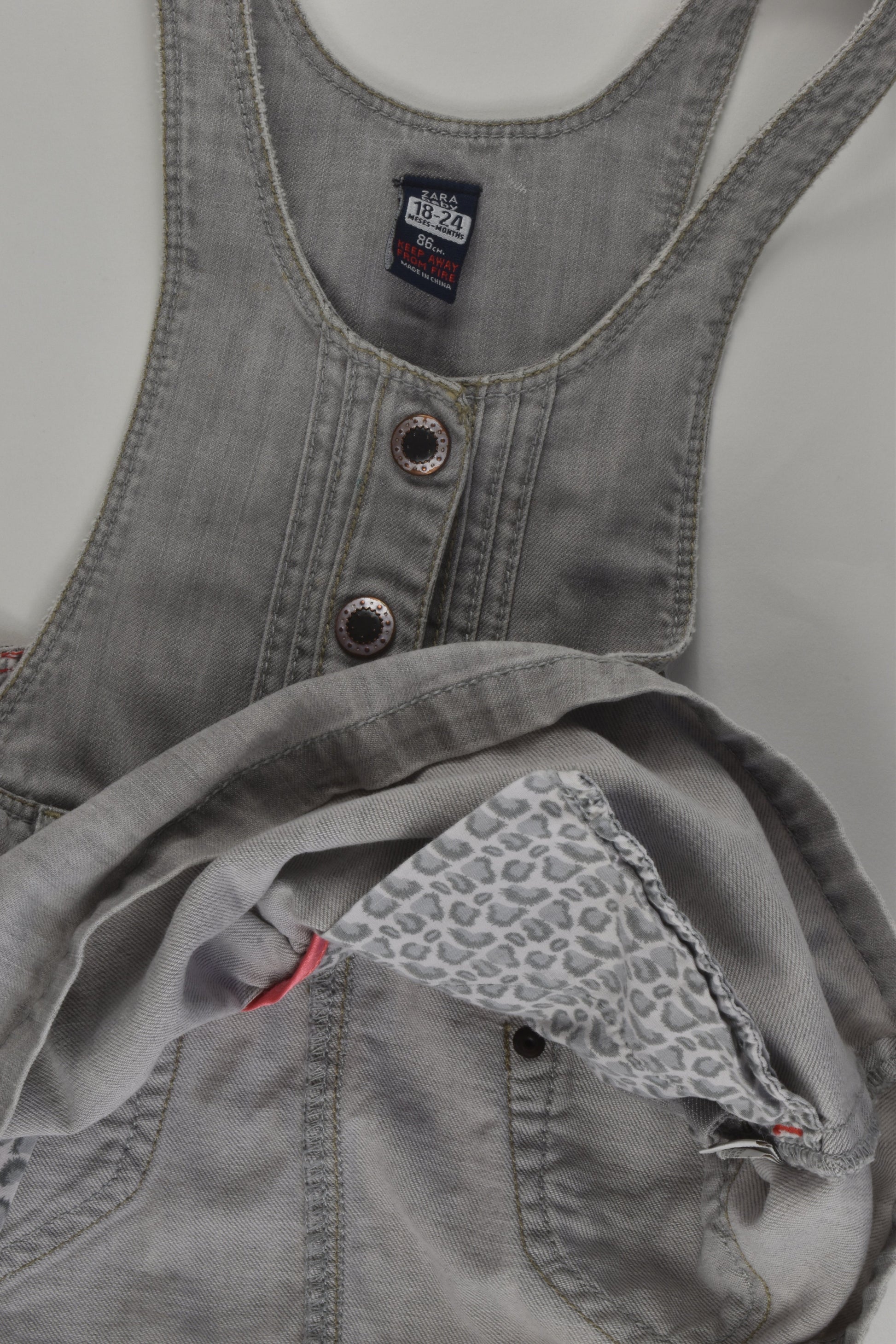 Zara Size 1-2 Denim Dress