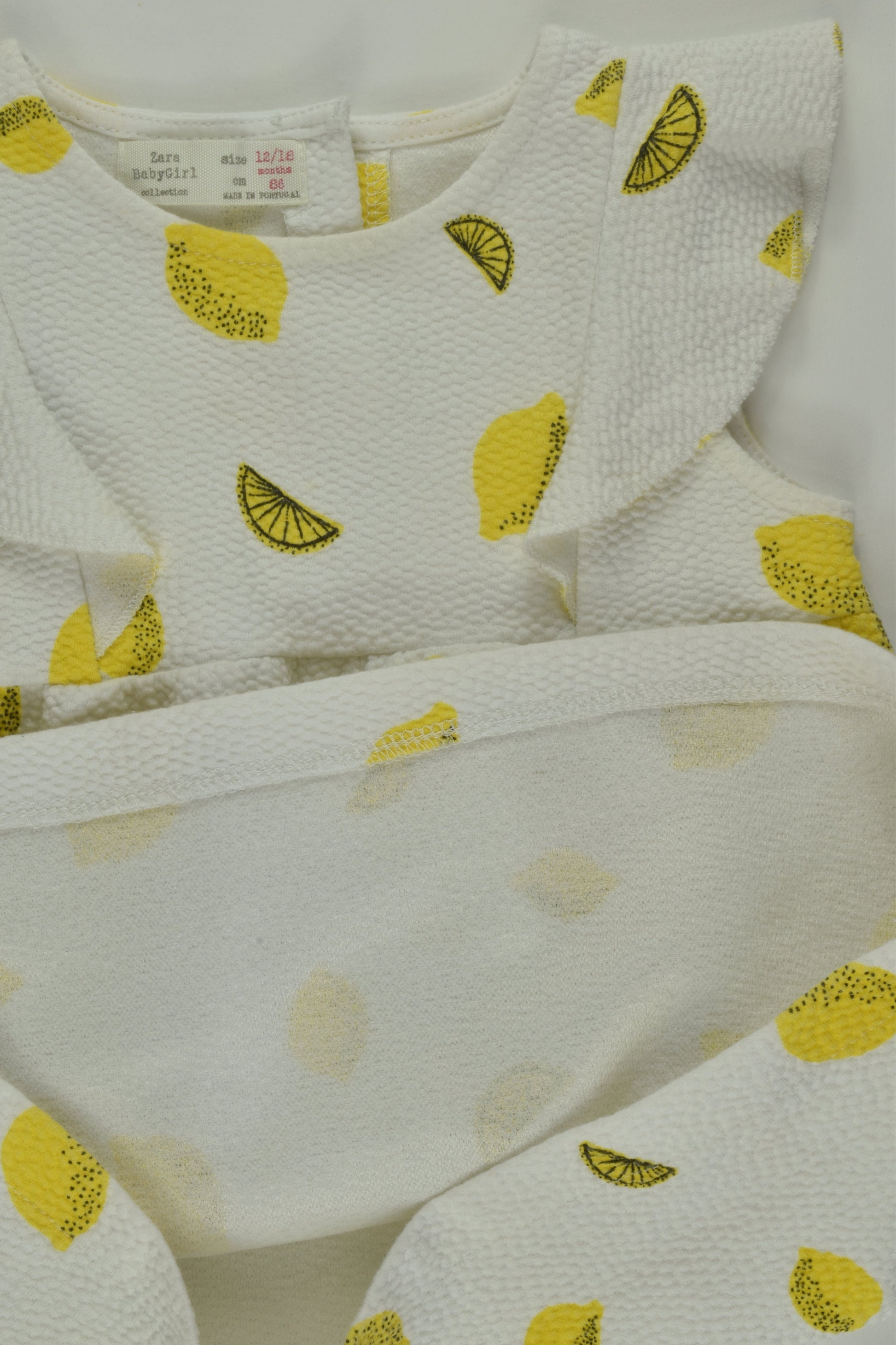 Zara Size 1 Lemon Dress