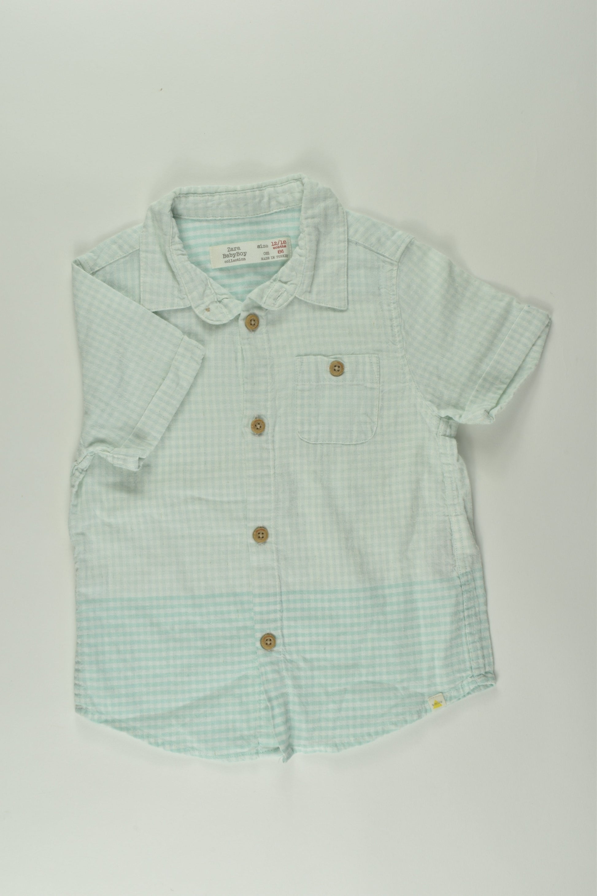 Zara Size 1 Linen Blend Shirt