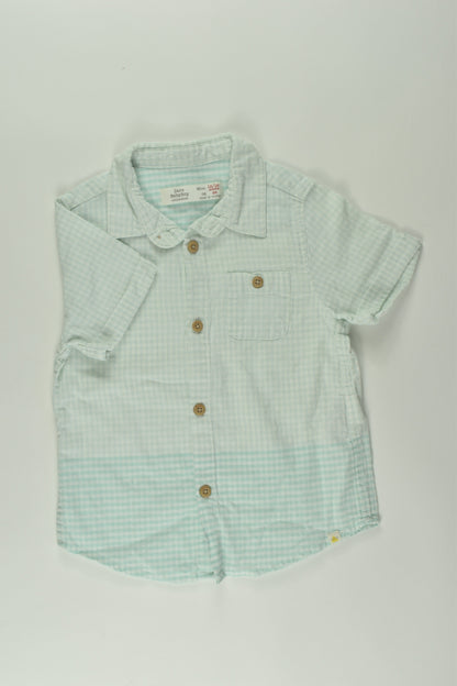 Zara Size 1 Linen Blend Shirt