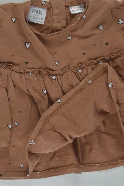 Zara Size 1 Love Heart Top