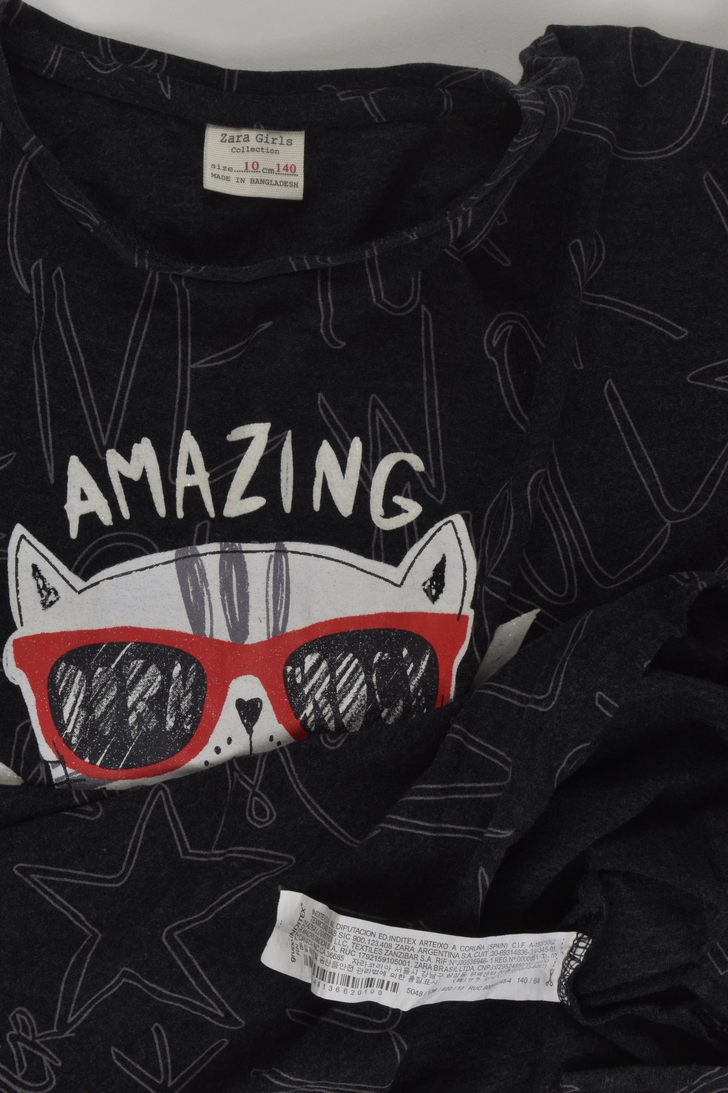 Zara Size 10 'Amazing World Tour' Top