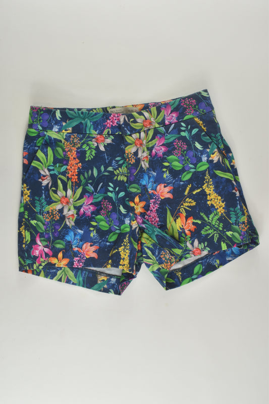 Zara Size 10 Floral Stretchy Shorts