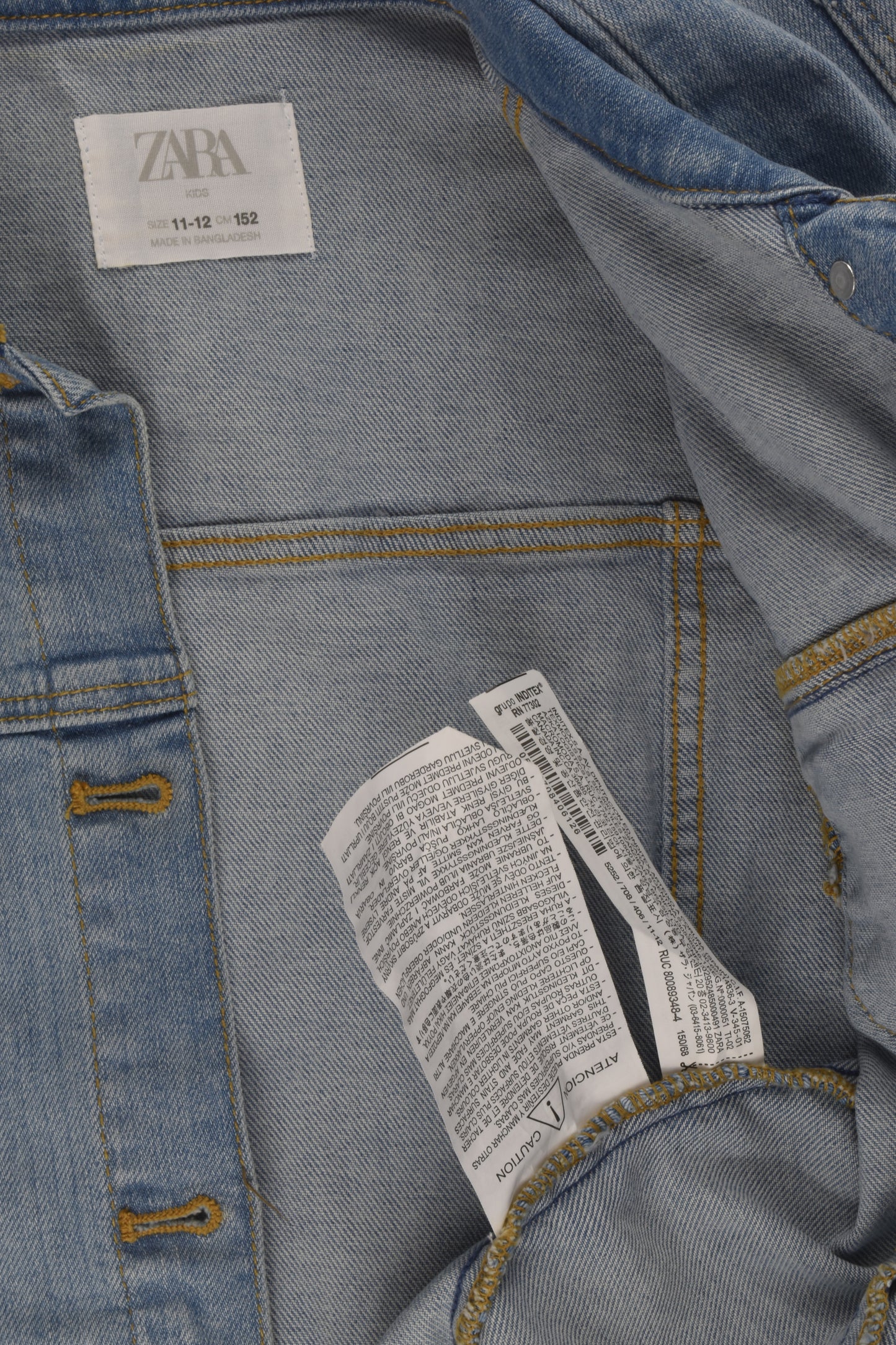 Zara Size 11-12 Denim Jacket