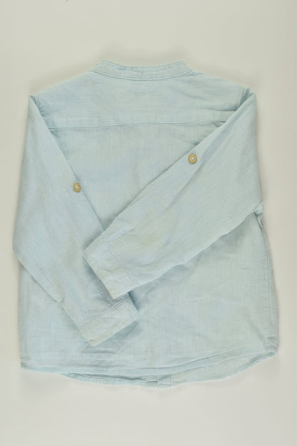 Zara Size 2 Linen Blend Shirt