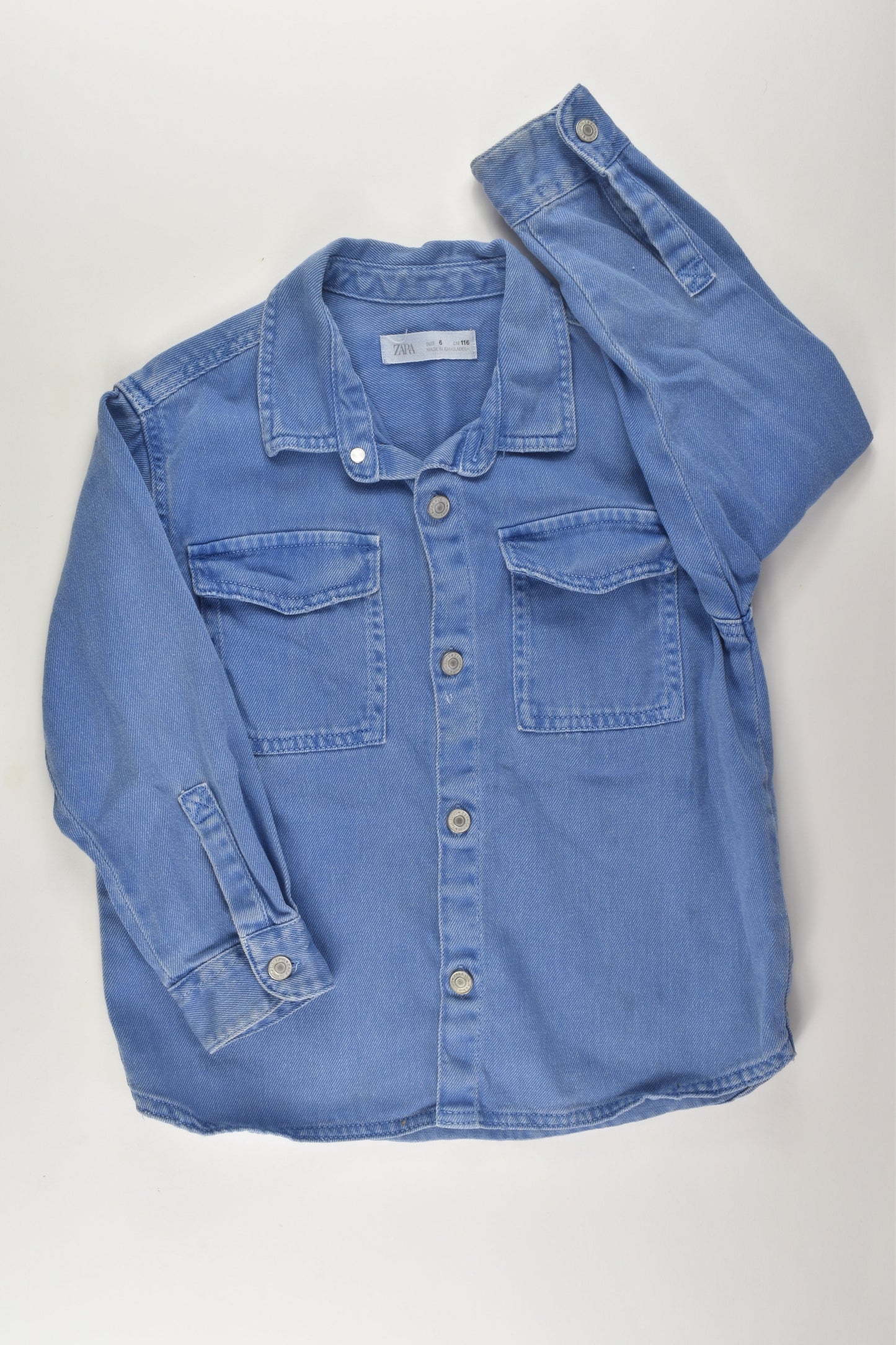 Zara Size 6 Denim Shirt