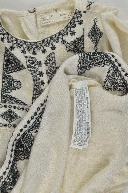 Zara Size 6 Embroidery Dress
