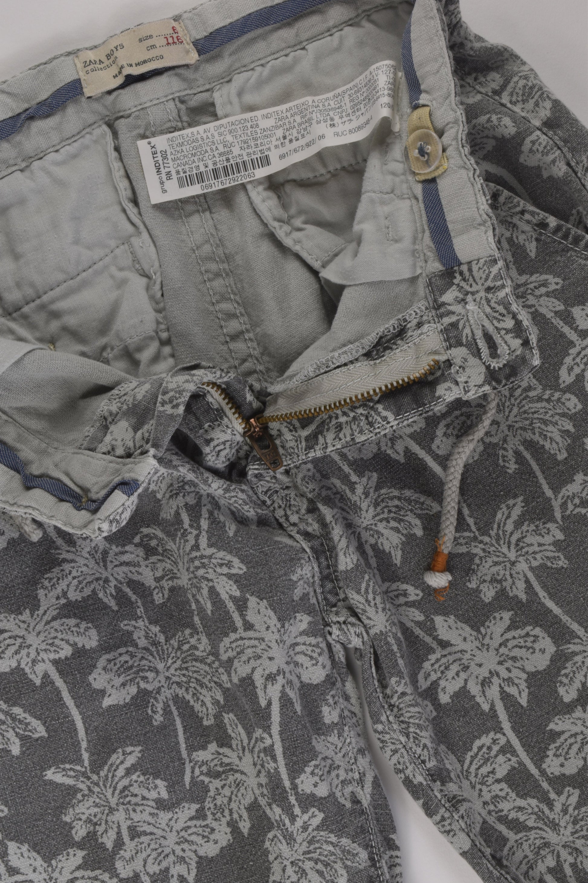 Zara Size 6 Linen Blend Shorts