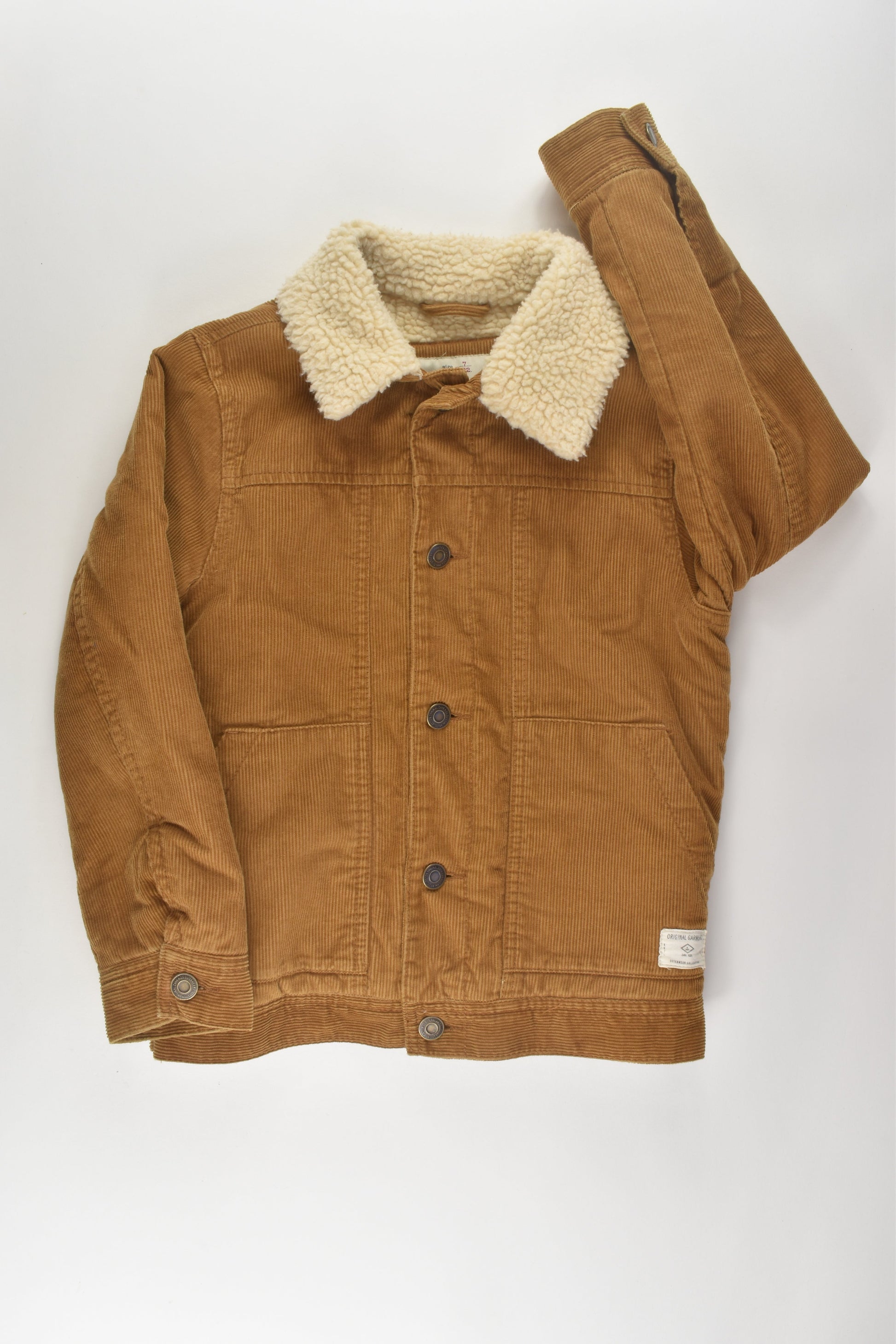 Zara Size 7 Sherpa Cord Jacket