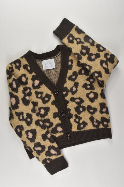 Zara Size 8-9 Leopard Print Cardigan