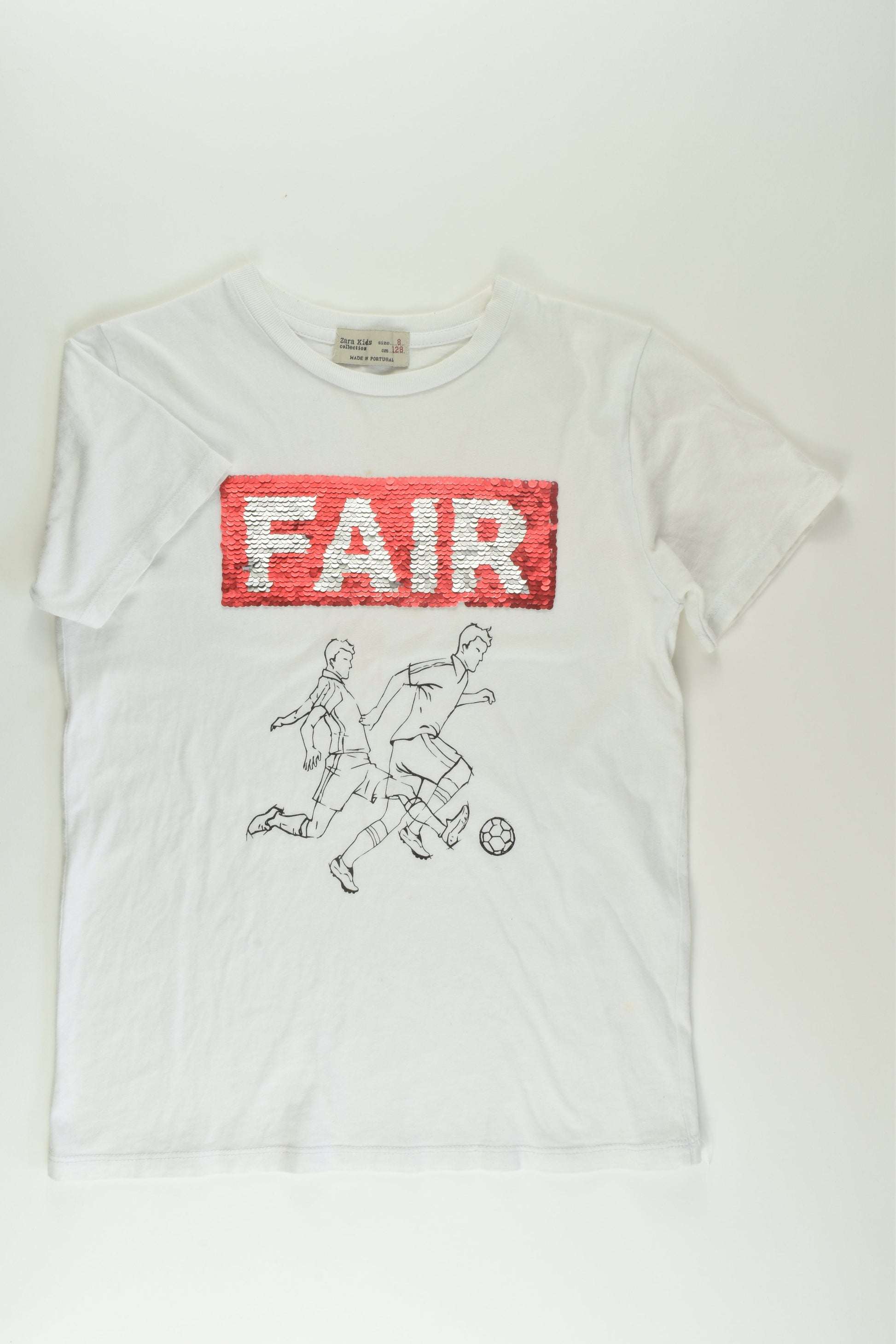 Zara Size 8 'Fair Play' T-shirt