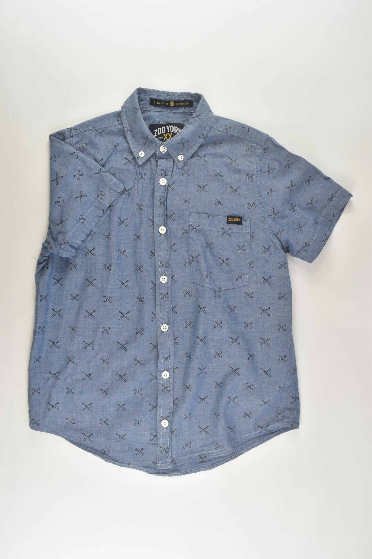 Zoo York Size 10 Lightweight Denim Shirt