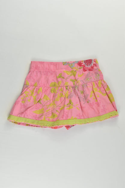 3 Pommes (France) Size 1 (23 months, 86 cm) Floral Skort