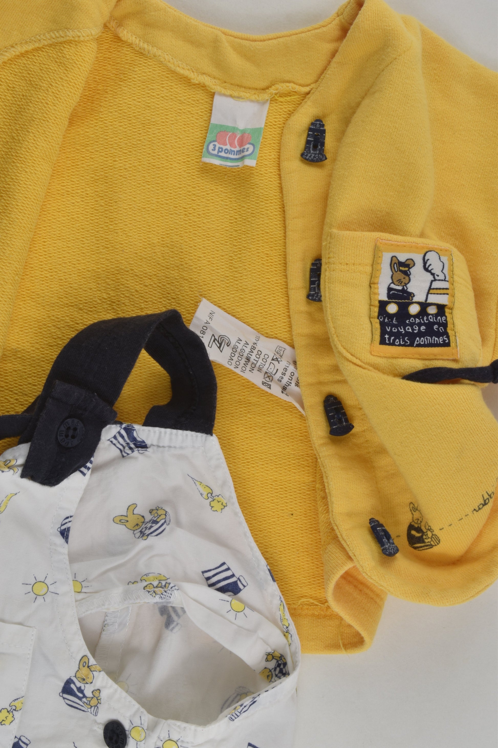 3 Pommes Size 00 (6 months) Nautical Outfit
