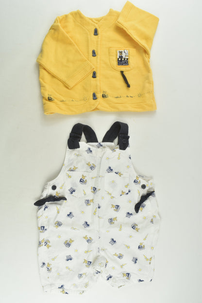 3 Pommes Size 00 (6 months) Nautical Outfit