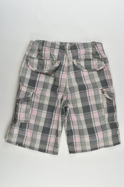 3 Pommes Size 6-7 Lightweight Checked Shorts