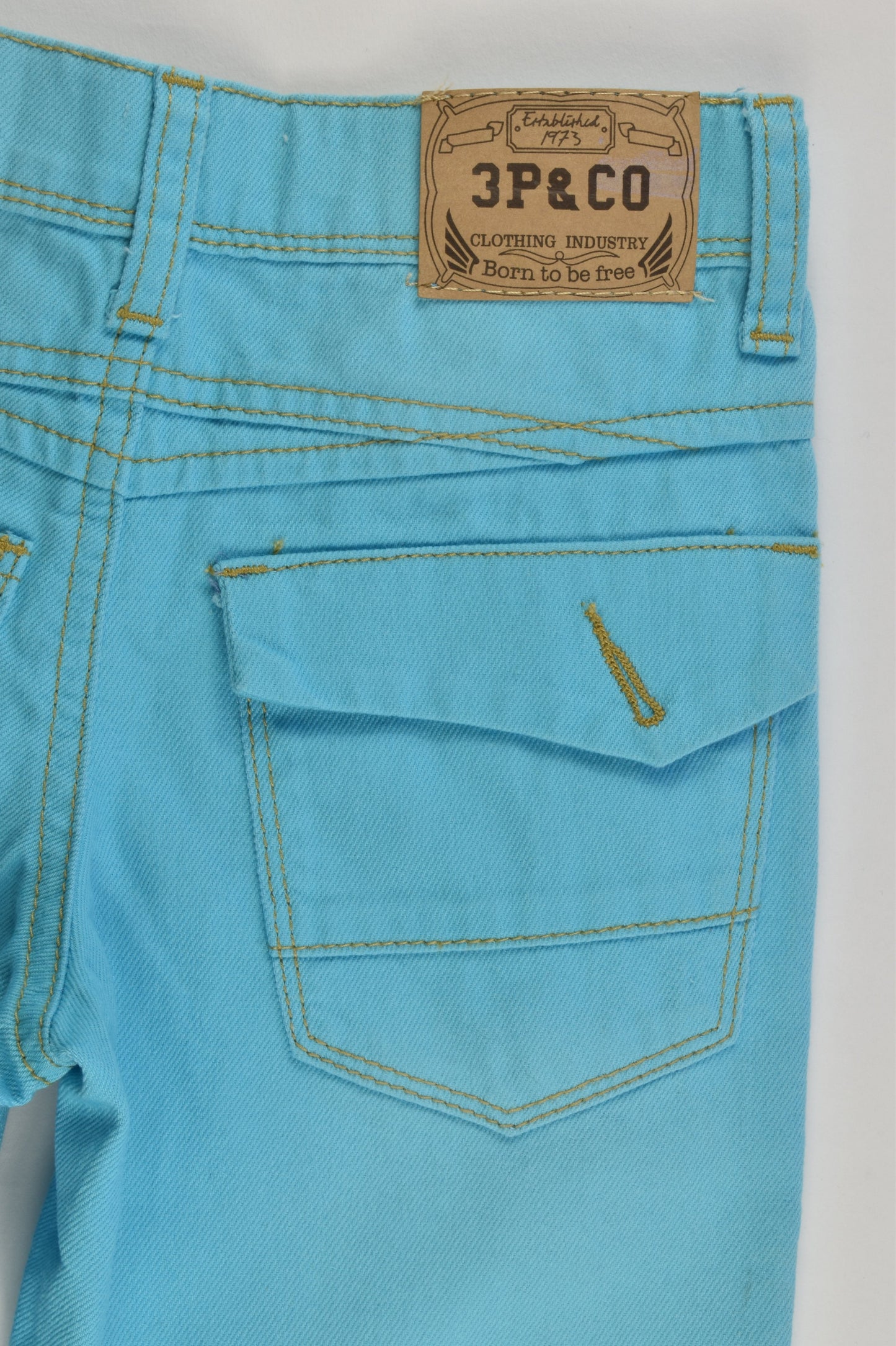 3 Pommes Size 6 (116 cm) Stretchy Denim Pants