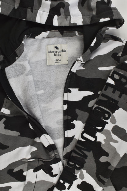 Abercrombie Kids Size 13-14 Camouflage Zip Jumper