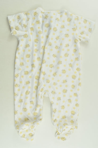 Absorba Size 000 (3 months) Footed Romper
