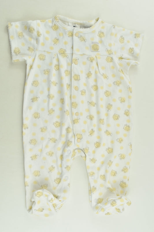 Absorba Size 000 (3 months) Footed Romper
