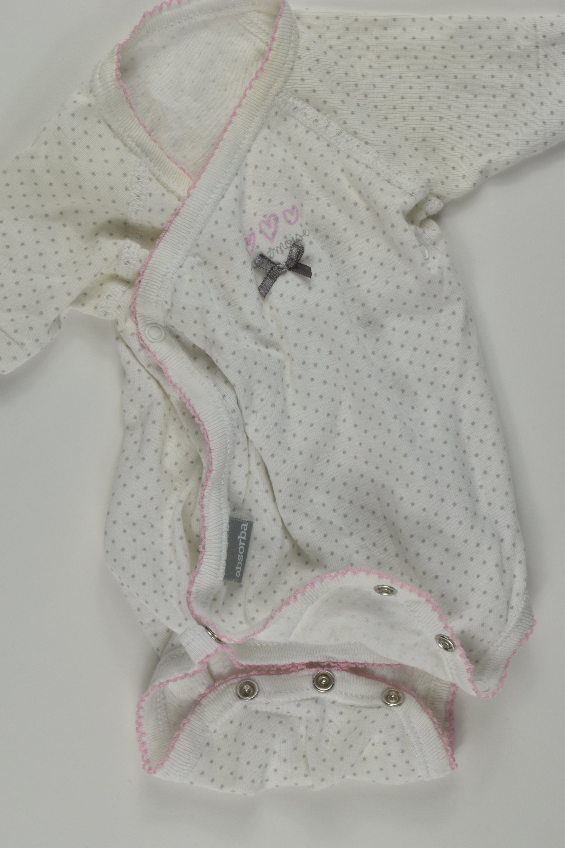 Absorba Size 0000 'Mademoiselle' Bodysuit