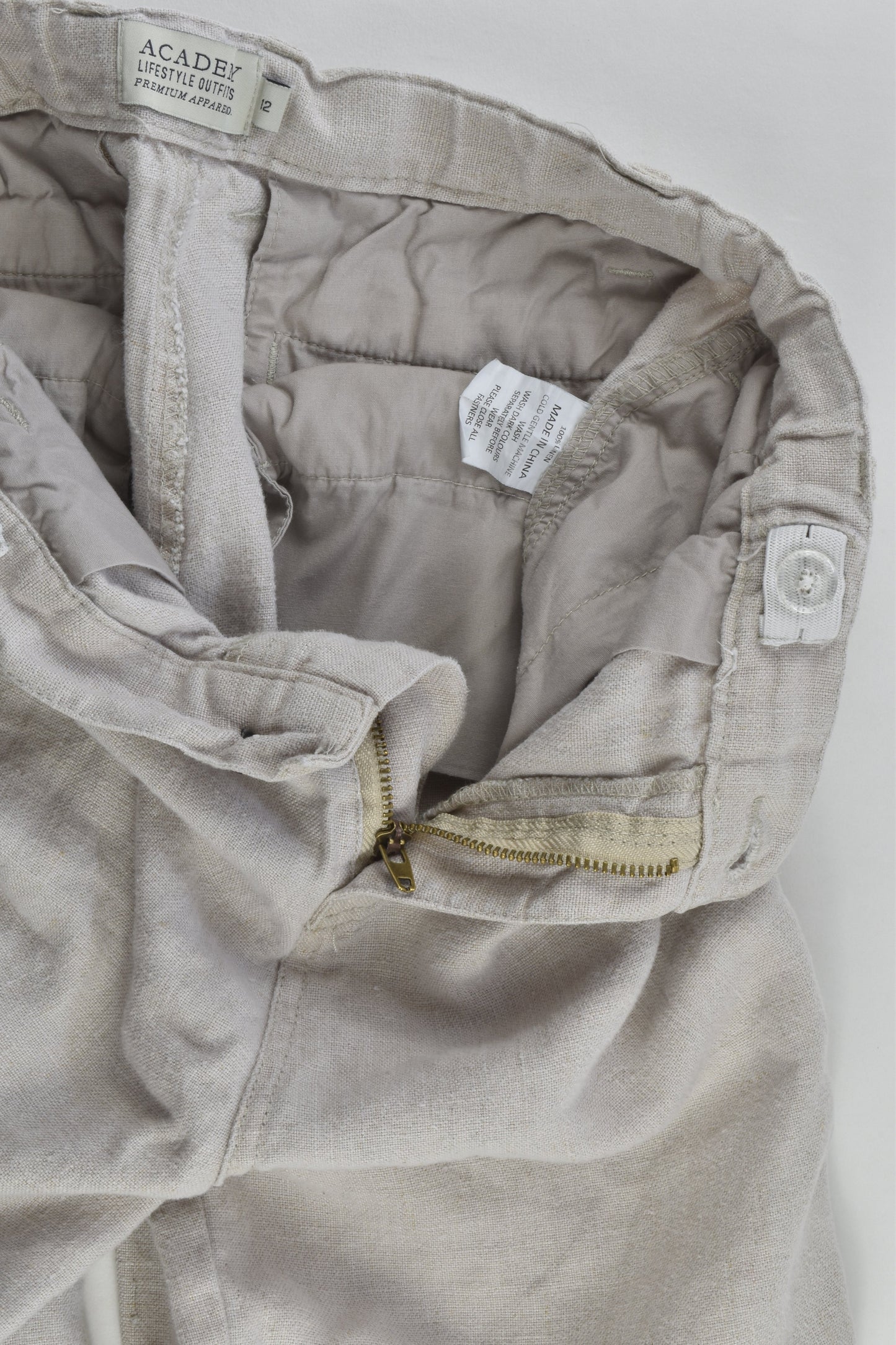 Academy Size 12 Linen Shorts