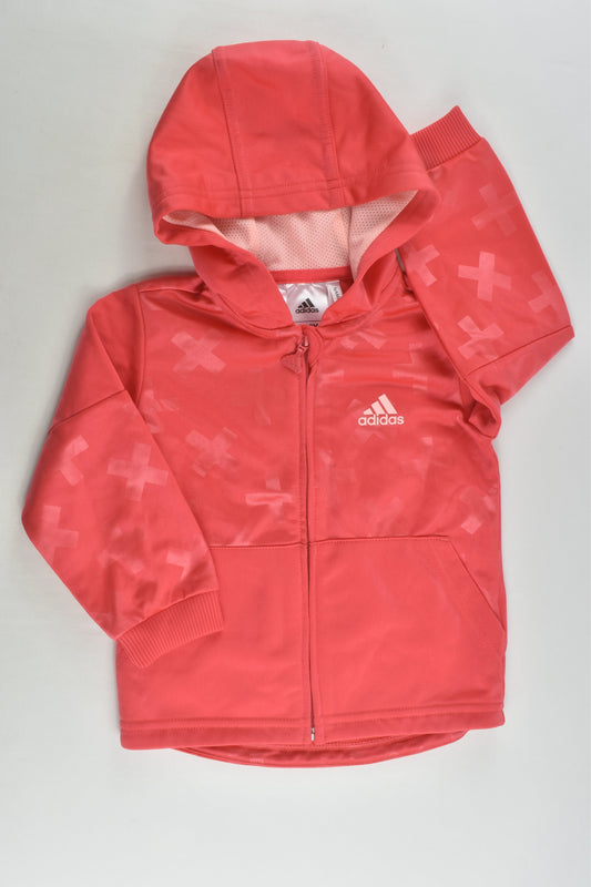 Adidas Size 0 (9-12 months) Zip Sport Jumper