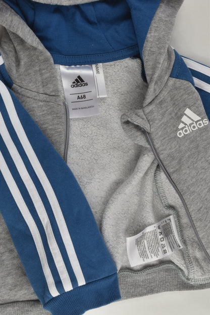 Adidas Size 00 (68 cm) Hooded Zip Jumper