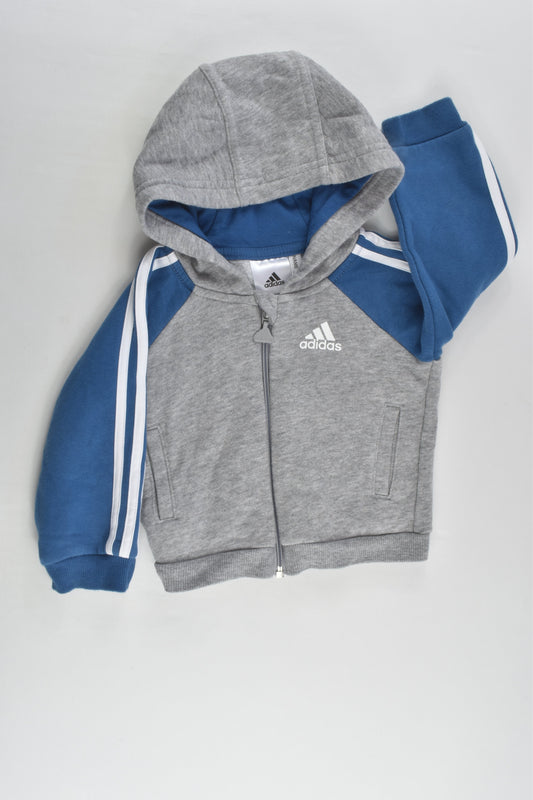 Adidas Size 00 (68 cm) Hooded Zip Jumper