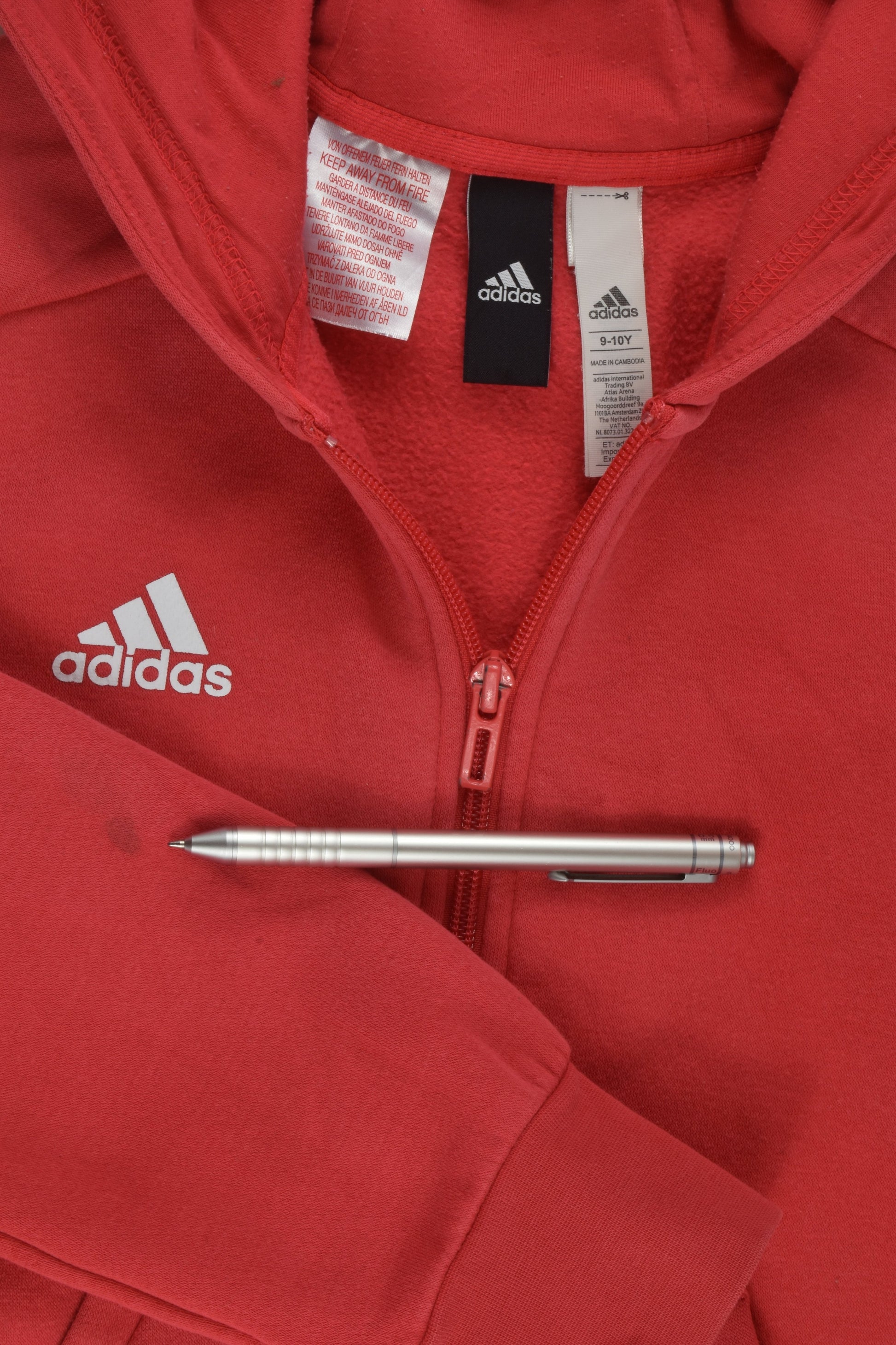 Adidas Size 9-10 Zip Jumper