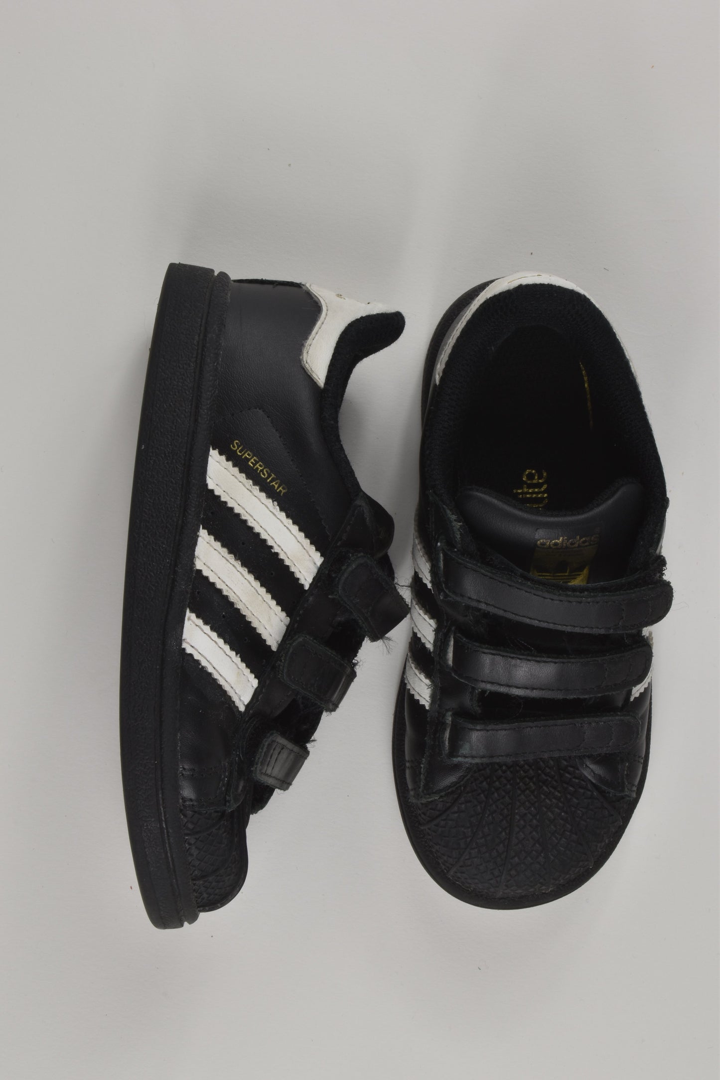 Adidas Superstar Size UK 9 Black Shoes