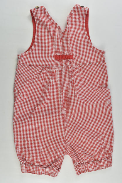 Alana Size 0-1 Checked Clover Short Romper