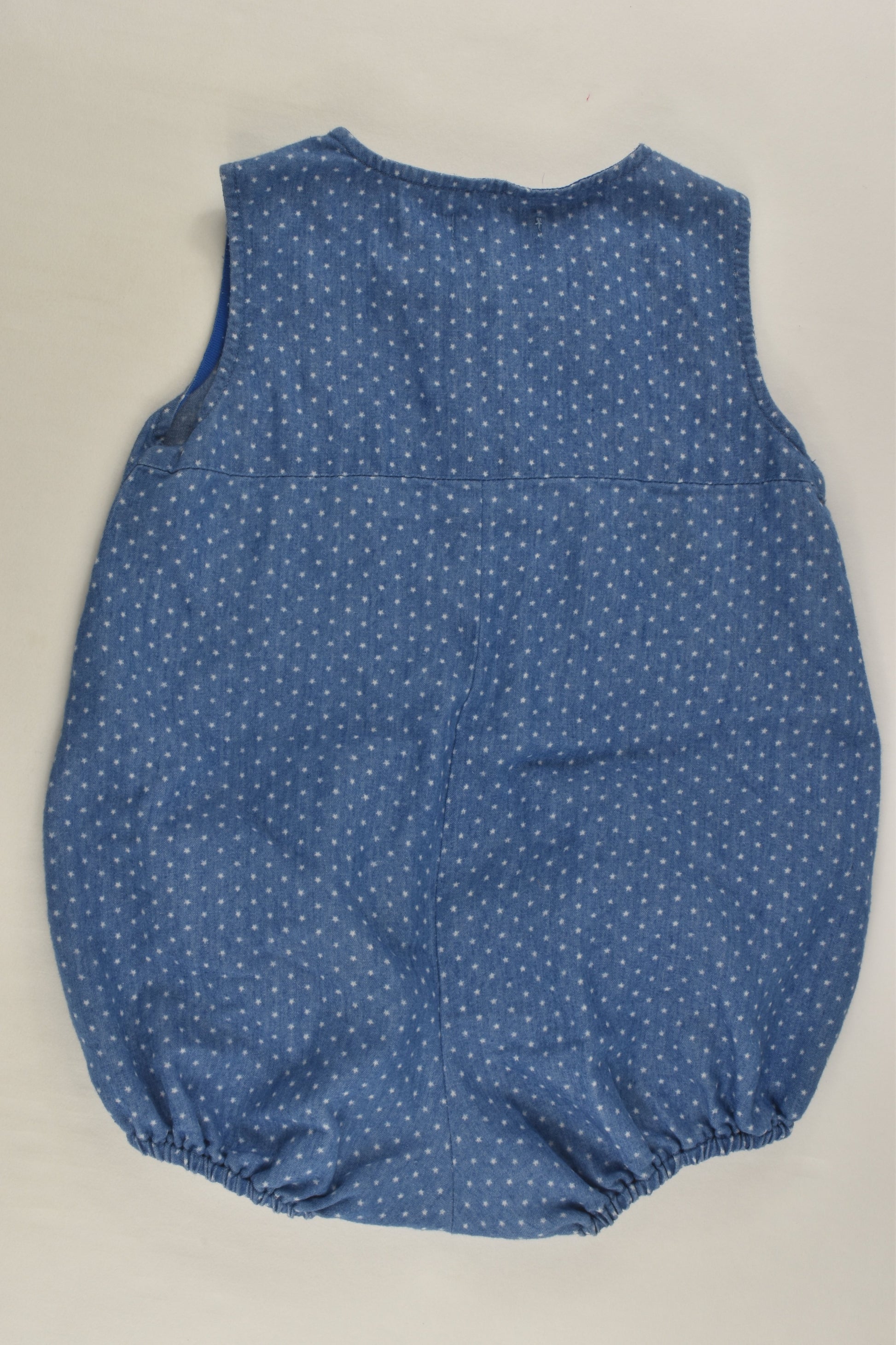 Albetta Size 0 (6-12 months) Lightweight Denim Romper