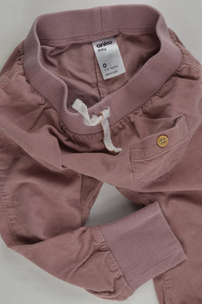 Anko Size 0 Lightweight Cord Pants
