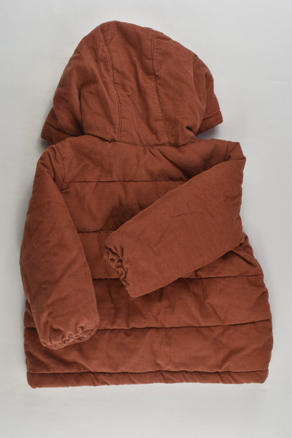 Anko Size 0 Lined Lightly Padded Cord Jacket