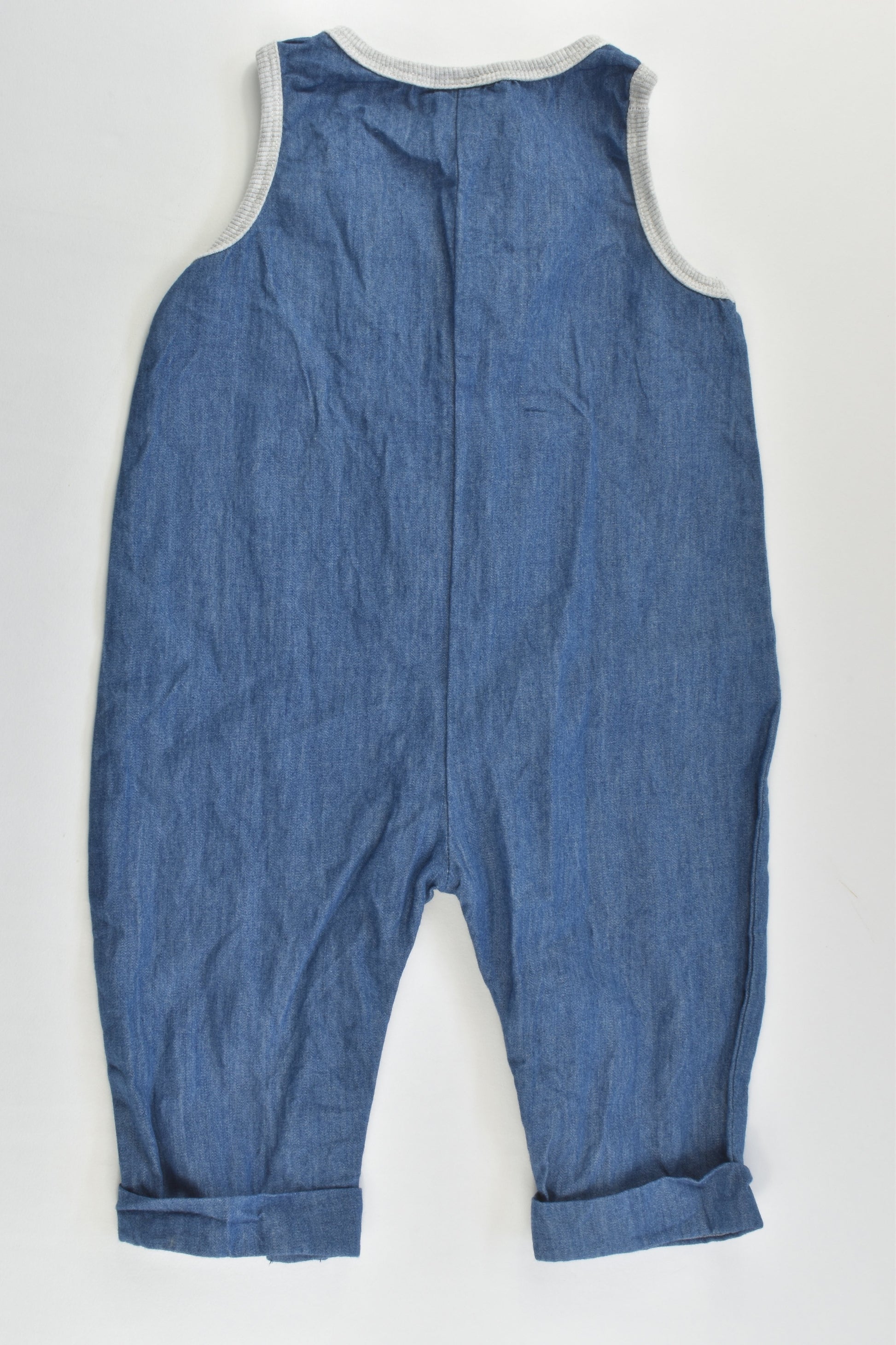 Anko Size 00 (3-6 months) Koala Lightweight Denim Overalls