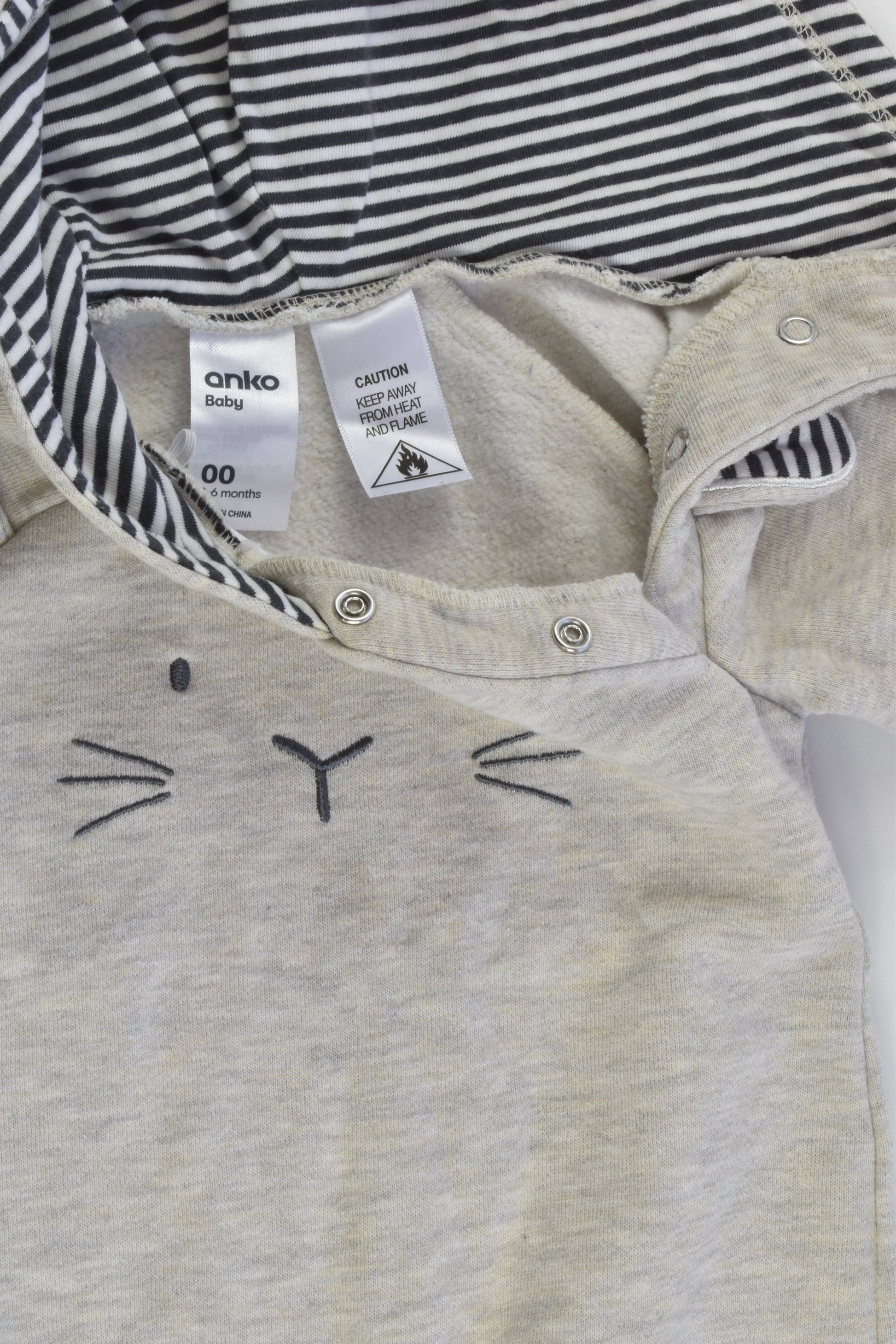Anko Size 00 (3-6 months) Rabbit Sweater Playsuit