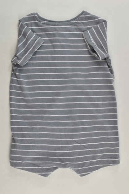 Anko Size 00 Striped Organic Short Romper