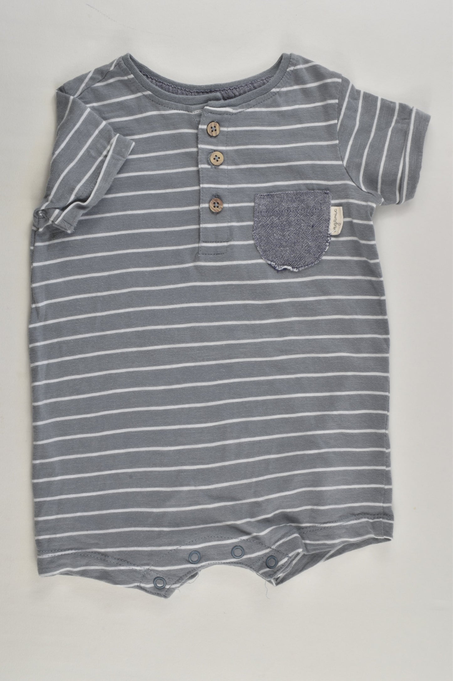Anko Size 00 Striped Organic Short Romper