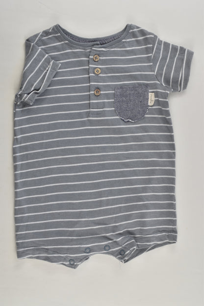 Anko Size 00 Striped Organic Short Romper