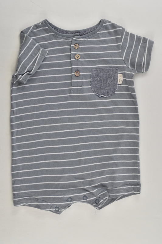 Anko Size 00 Striped Organic Short Romper