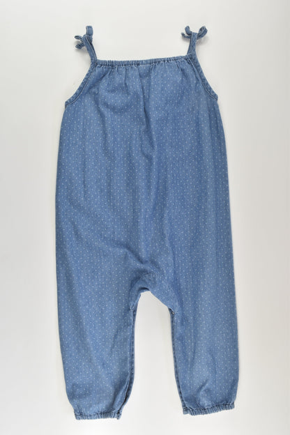 Anko Size 1 Lightweight Denim Playsuit