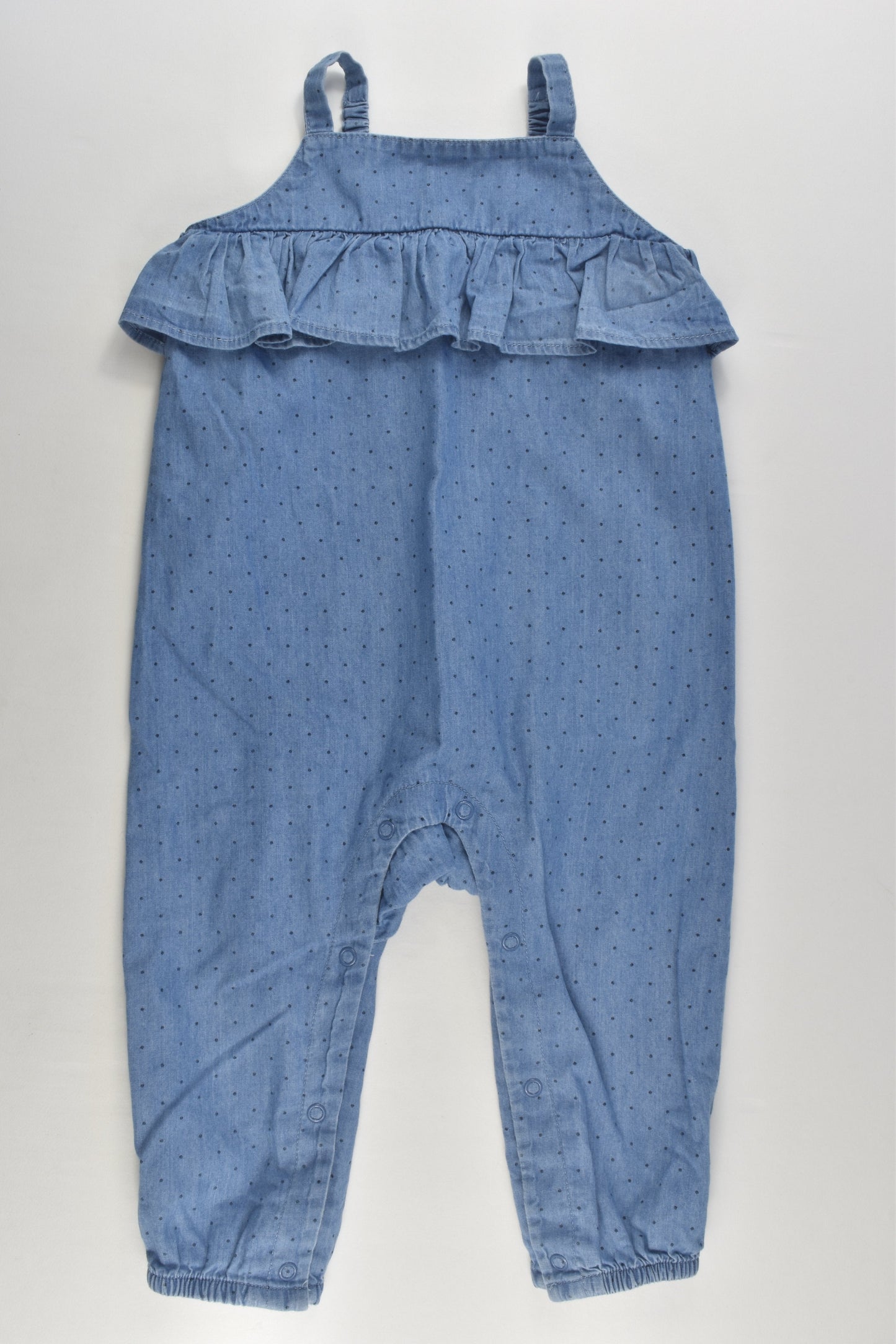 Anko Size 1 Lightweight Denim Playsuit