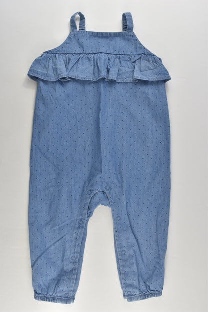 Anko Size 1 Lightweight Denim Playsuit