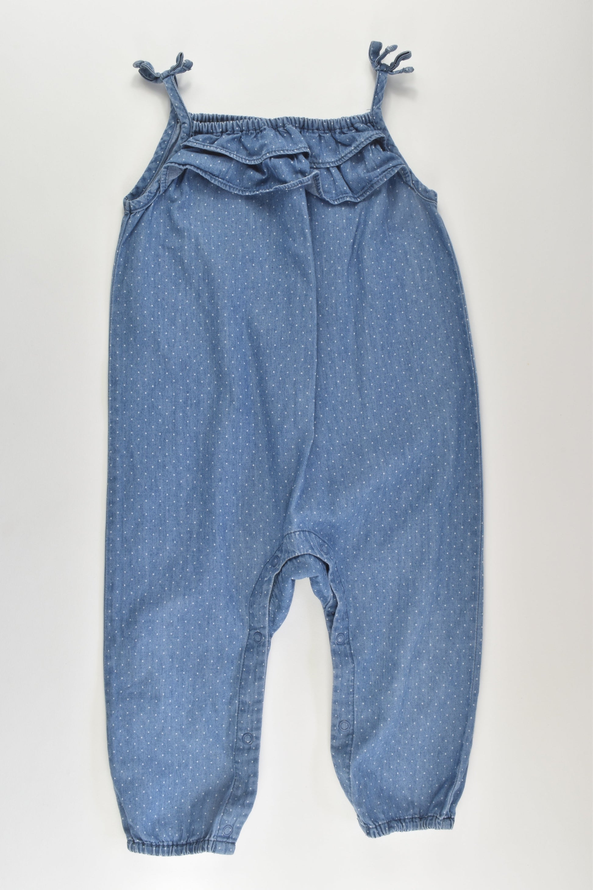 Anko Size 1 Lightweight Denim Playsuit