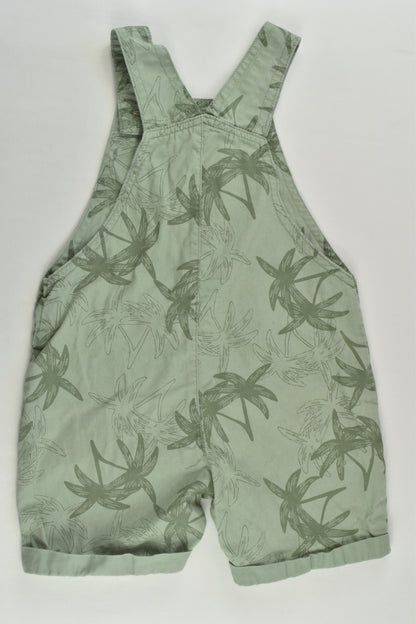 Anko Size 1 Palm Trees Short Overalls