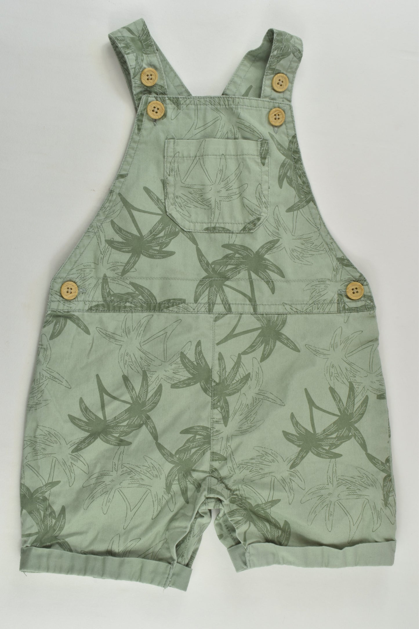 Anko Size 1 Palm Trees Short Overalls