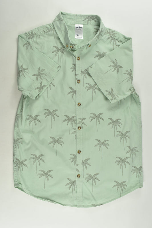 Anko Size 10 Palm Trees Shirt