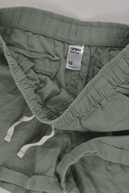 Anko Size 12 Linen Blend Shorts
